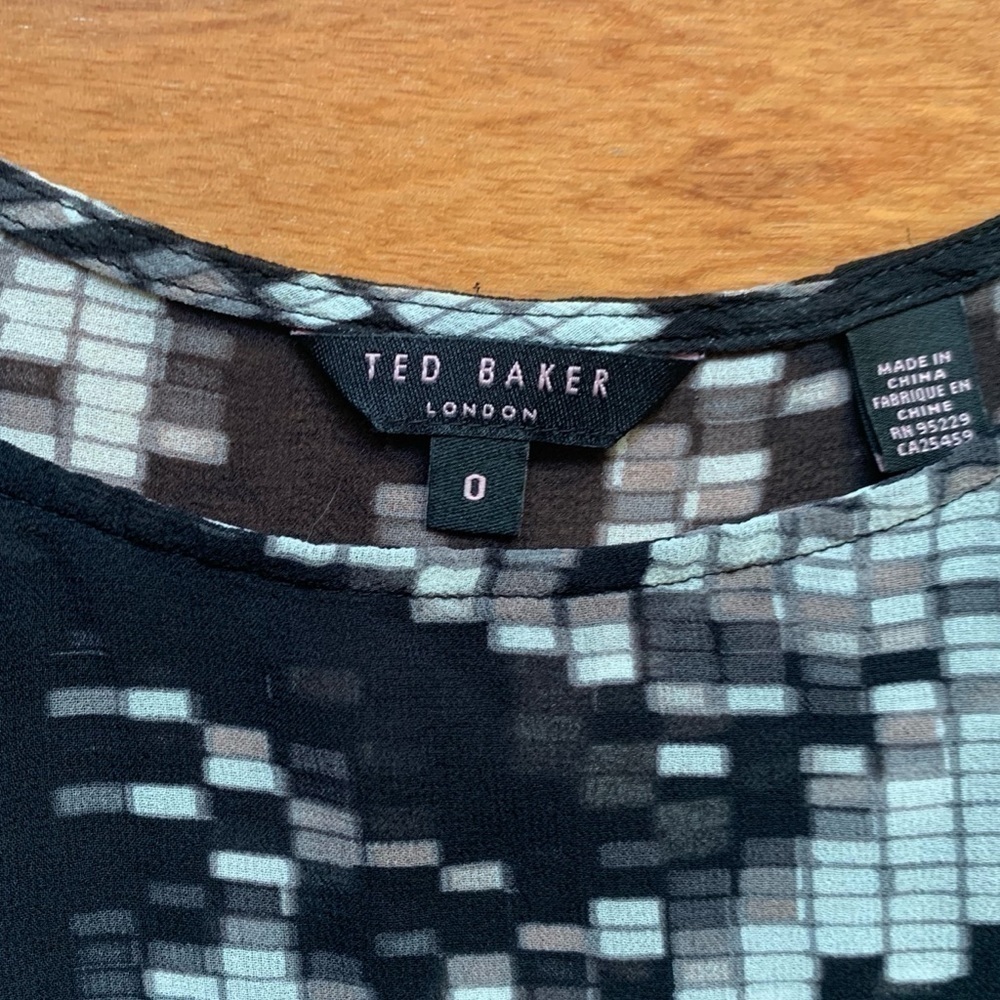 Ted Baker London Sheer Ruffle Top - Picture 6 of 8